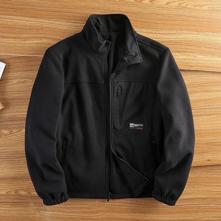 флисовая куртка,кофта флисовая,куртка теплая,флисовая толстовка,мужская модная флисовая куртка с воротником-стойкой