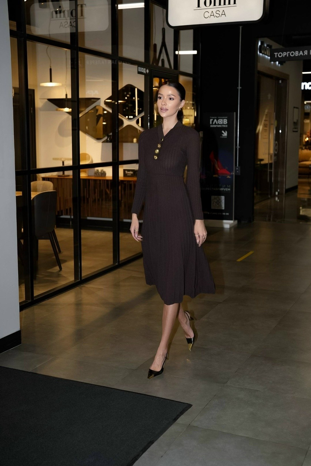 трикотажное платье,платье женское черное,платье черное,платье длинное,платье