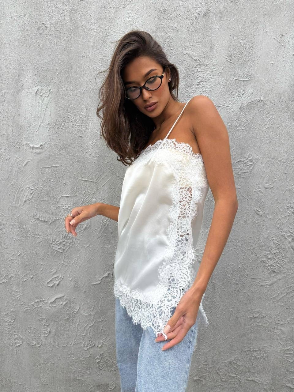 топ шелковый,майка с кружевом,топ с кружевом,кружевная майка,шелковая майка с кружевом