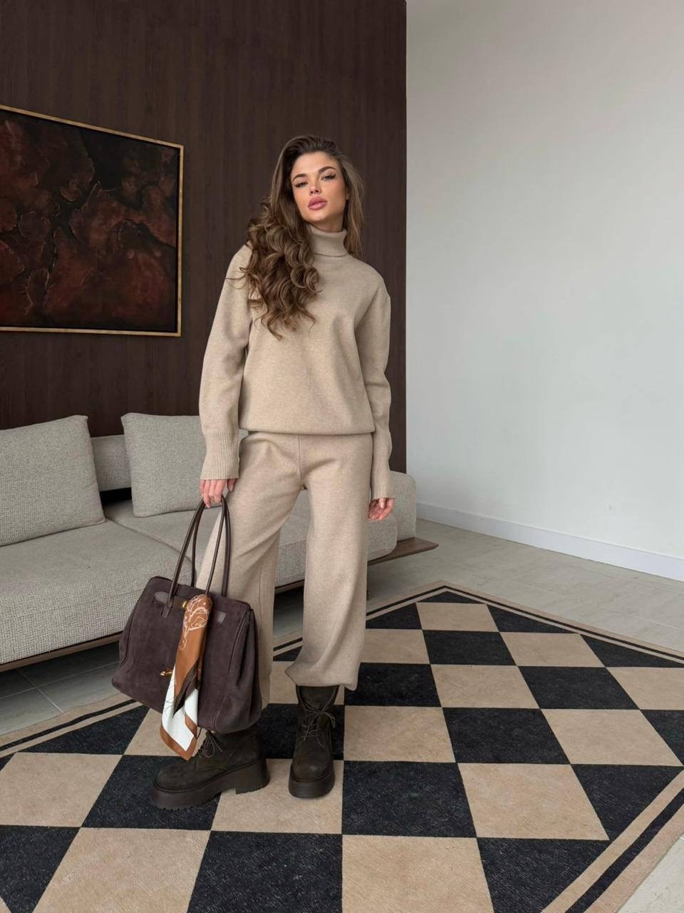 женская жилетка,бежевая жилетка,костюм женский тройка,костюм кашемир,теплый костюм