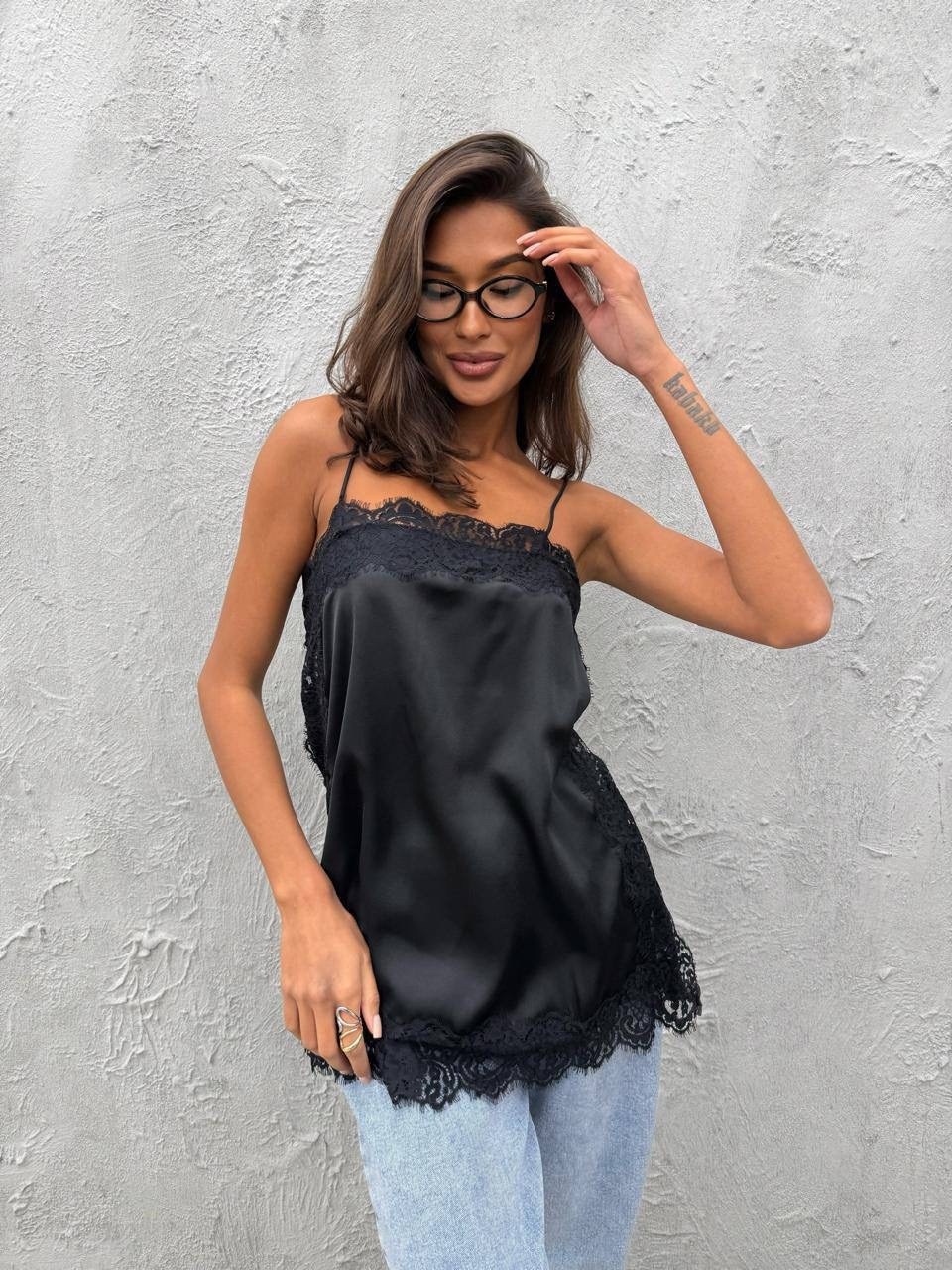 топ шелковый,майка с кружевом,топ с кружевом,кружевная майка,шелковая майка с кружевом