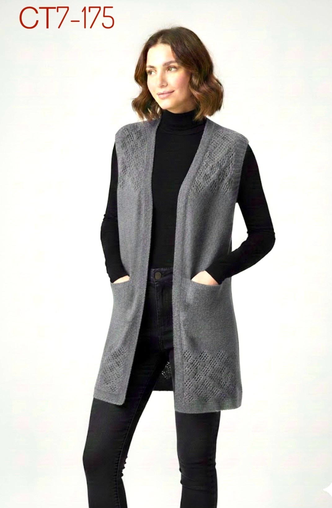 жилет женский удлиненный,женский вязаный жилет,жилет вязаный женский удлиненный,вязаный удлиненный жилет,длинный вязаный жилет