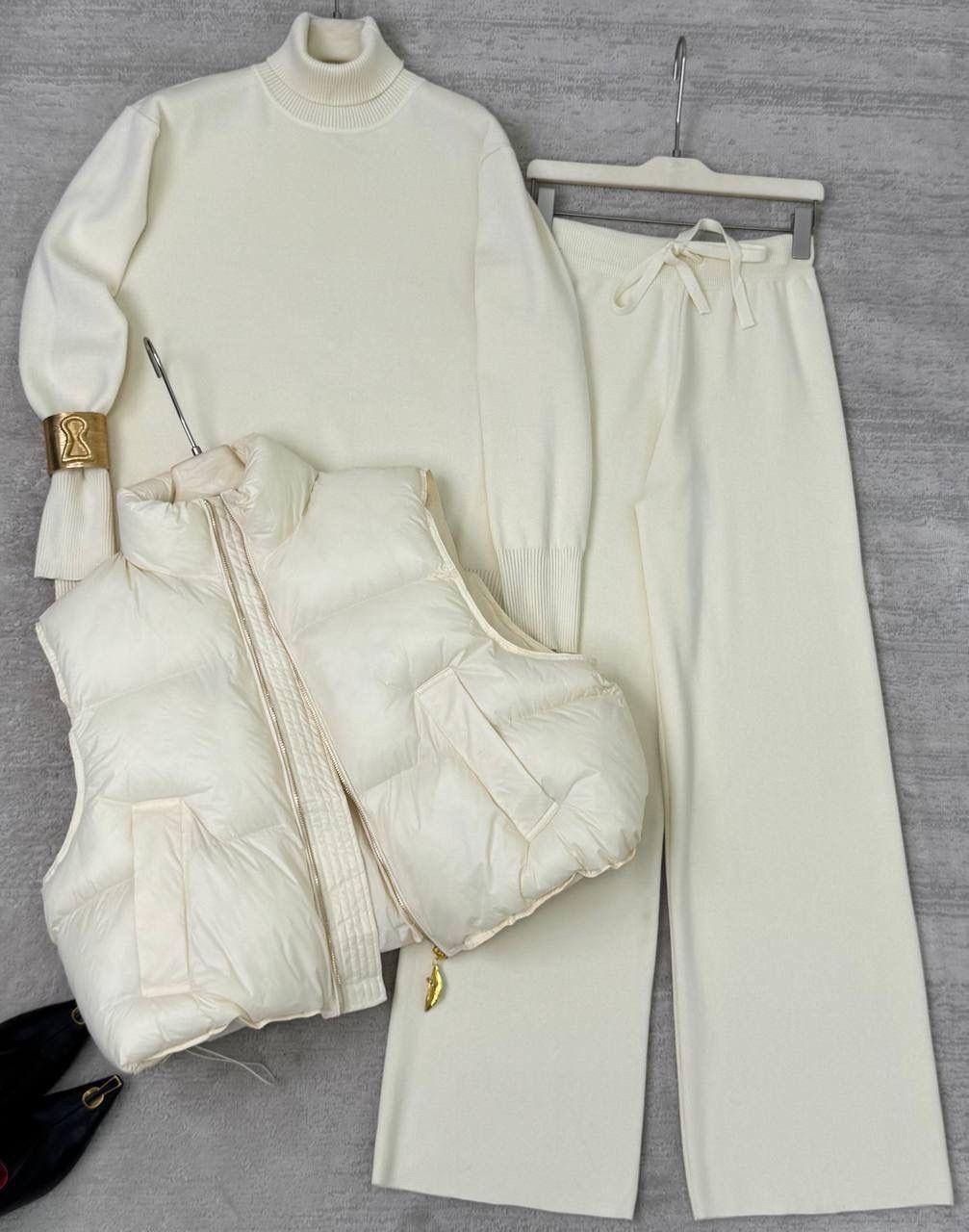 женская жилетка,жилет бежевый,костюм женский тройка,костюм тройка