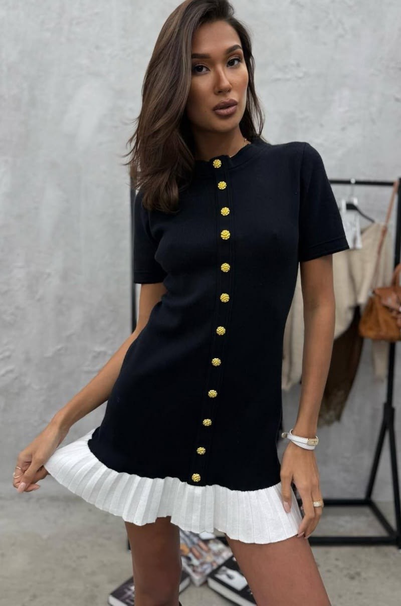 платье трикотажное,платье,платье трикотажное женское,платье-поло вязаное с юбкой "солнце",платье трикотаж