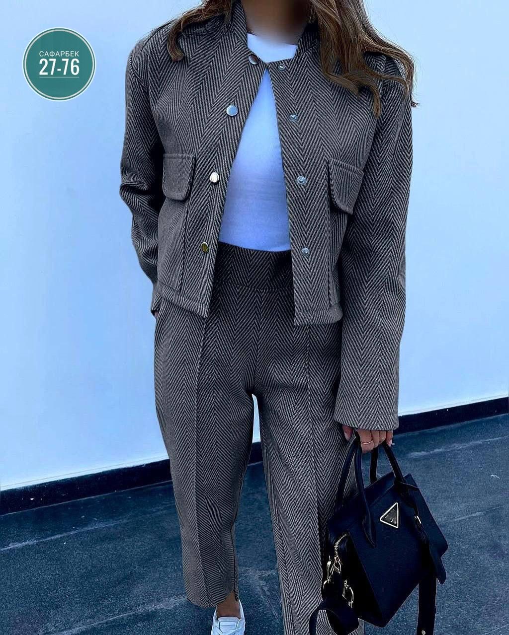костюм брючный классический kormad,брючный костюм,женский брючный костюм двойка,костюм женский брючный,серый брючный костюм