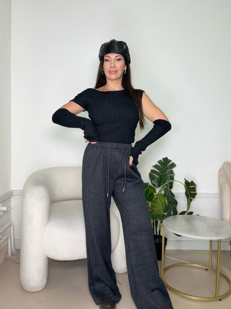 брюки палаццо,широкие брюки,брюки широкие в рубчик палаццо,брюки женские,костюм