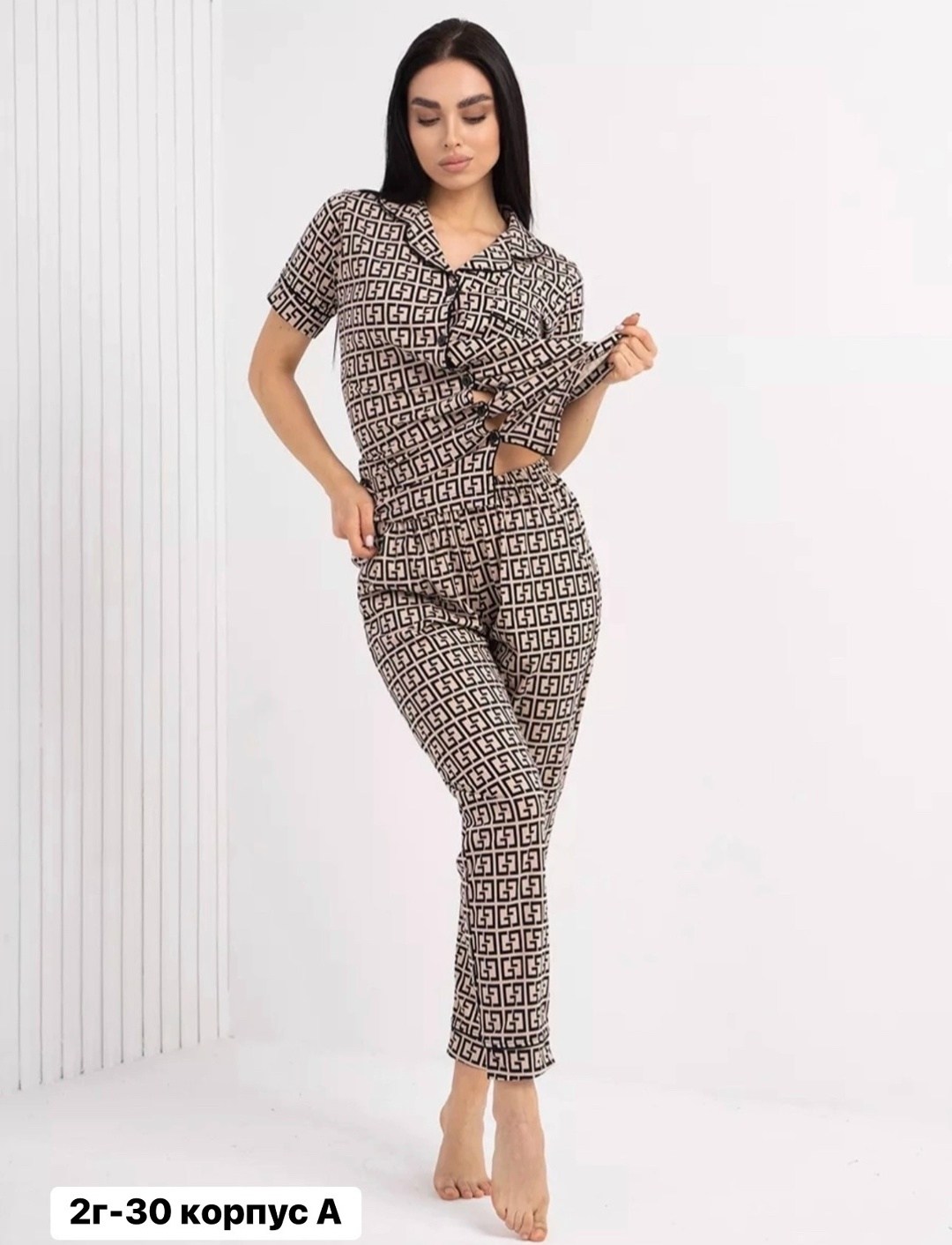 пижама фенди,пижама для дома женская,пижама домашний костюм,комплект пижамы для дома,пижамы женски