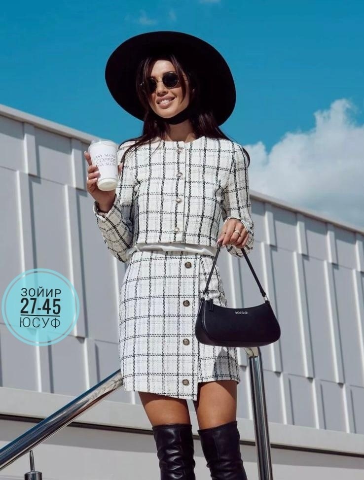 костюм твидовый пиджак с юбкой victoria de soie,твидовый костюм с юбкой,твидовый костюм женский с юбкой,женский твидовый костюм,костюм твидовый