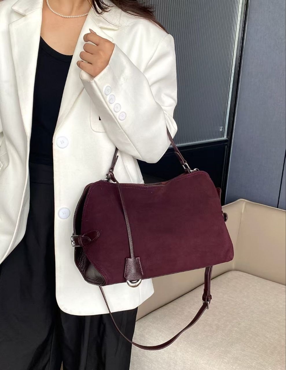 сумка женская замшевая,замшевая сумка цвета бордо,замшевая сумка,сумка бордовая женская замша,сумка женская