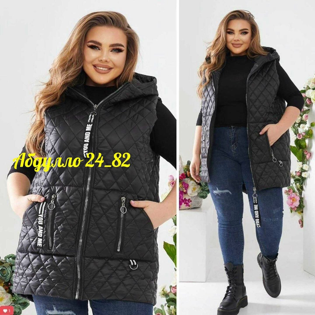 женская жилетка больших размеров,стеганый жилет больших размеров,жилетка женская демисезонная,теплый жилет,демисезонная жилетка