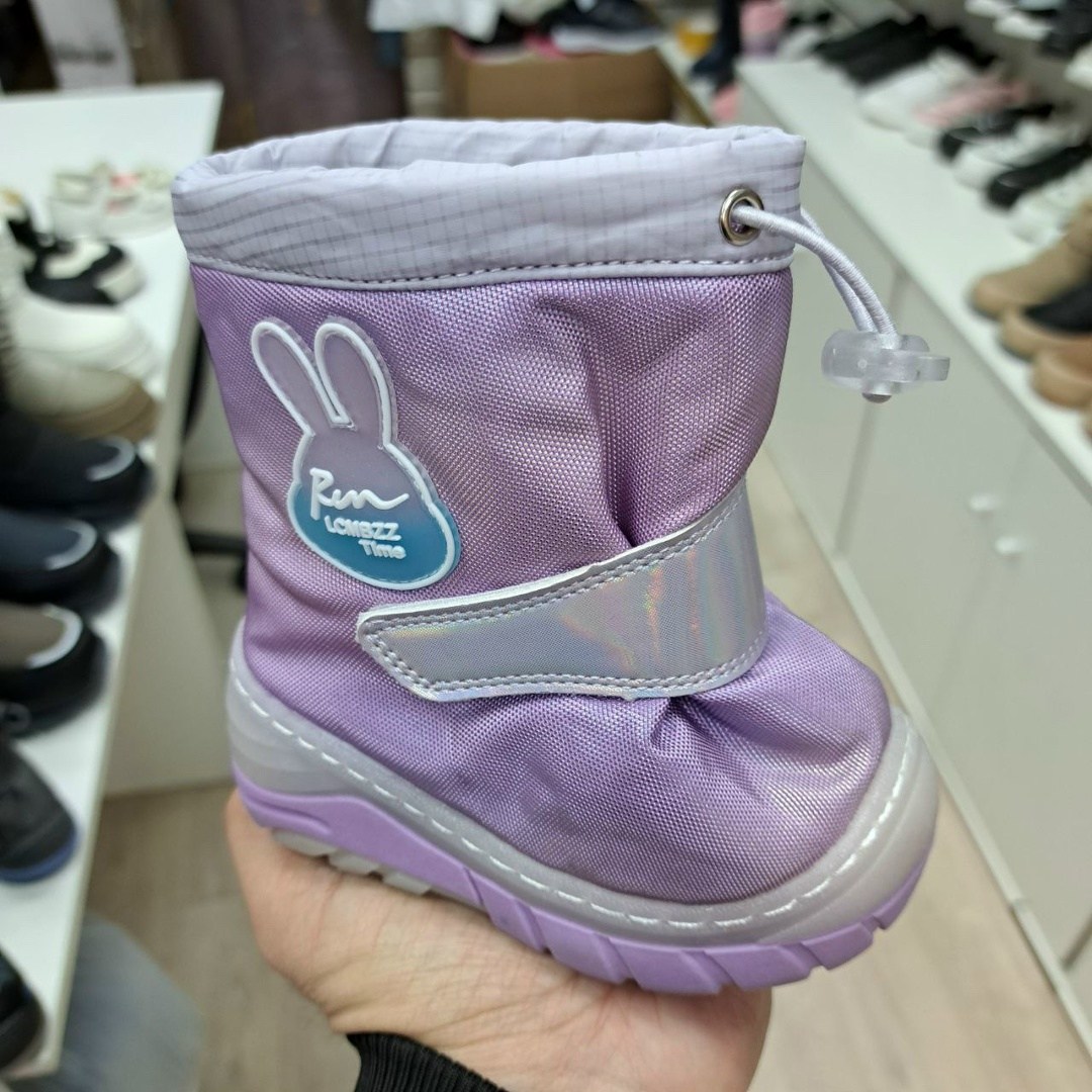 ,дутики детские kapika 1312д-1 цв.сиреневый р.28 ru,дутики детские,сапоги зимние детские,дутики детские зимние