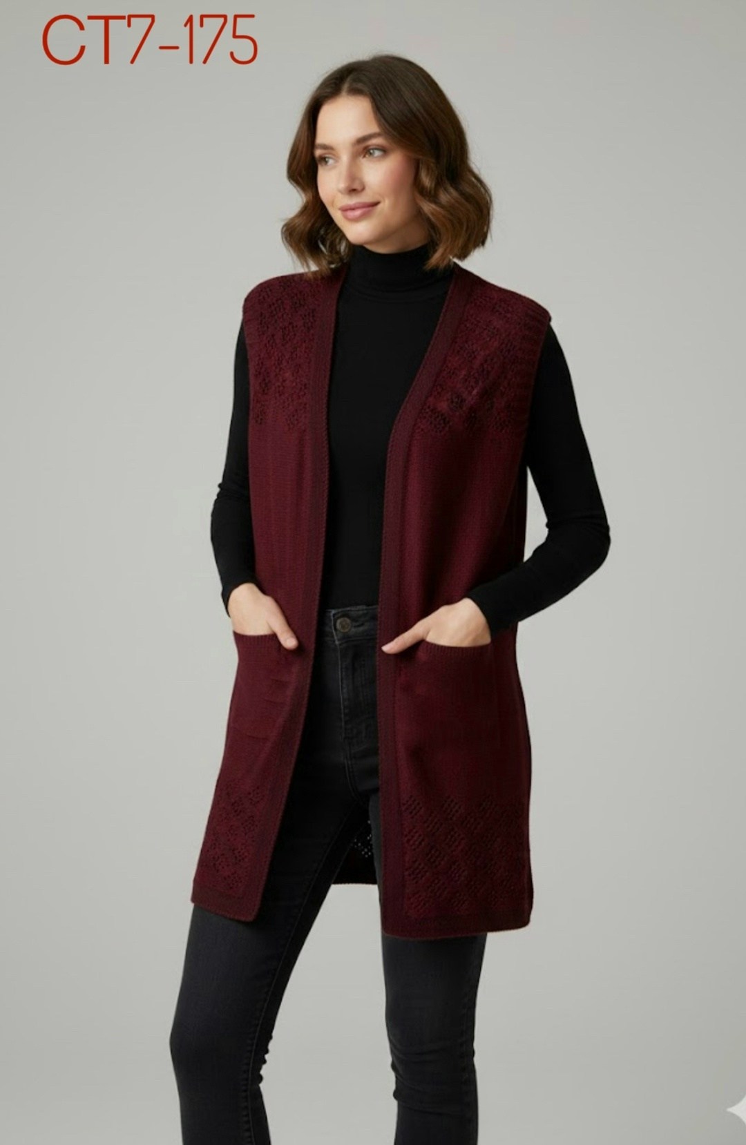 жилет женский удлиненный,женский вязаный жилет,жилет вязаный женский удлиненный,вязаный удлиненный жилет,длинный вязаный жилет