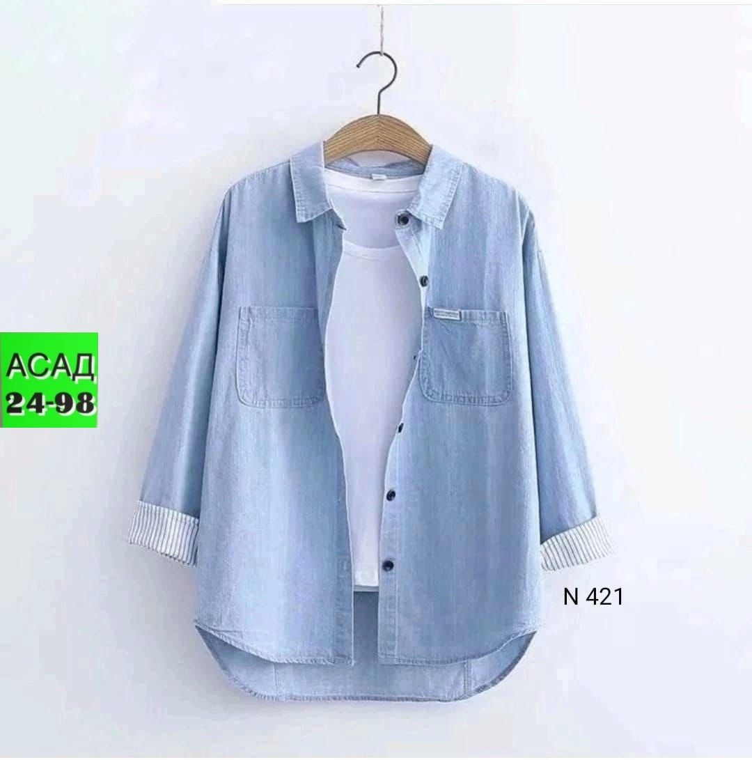 рубашка женская джинсовая,женская джинсовая рубашка с длинным рукавом,рубашка с длинным рукавом джинсовая,джинсовая рубашка женская 2025,рубашка женская голубая