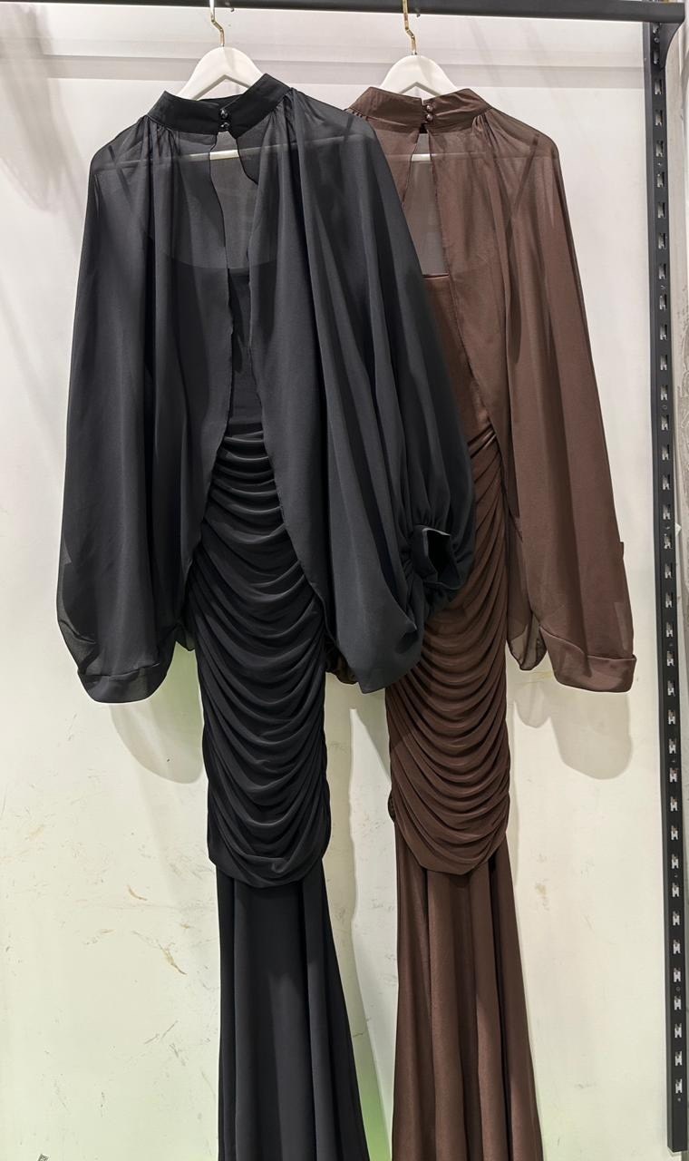 вечернее платье,накидка на вечернее платье,платье с накидкой,платье стильное,длинное платье