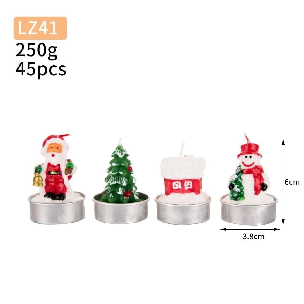 набор новогодних свечей,cвечи новогодние,украшение новогоднее елка,новогодние свечи елочки,свеча елка