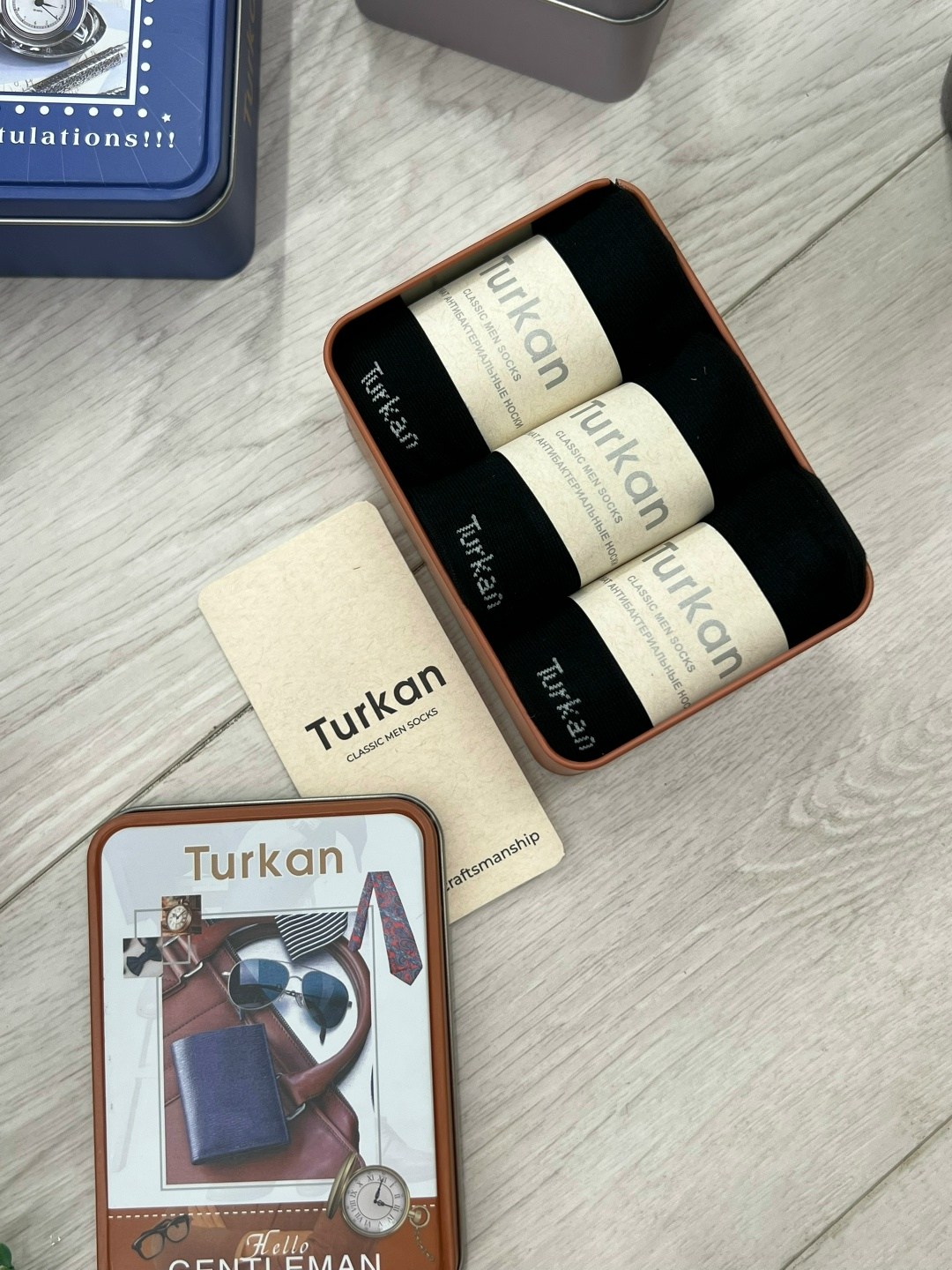 жестяная коробка,носки мужские turkan,подарочная коробка,металлическая коробка,подарочная упаковка