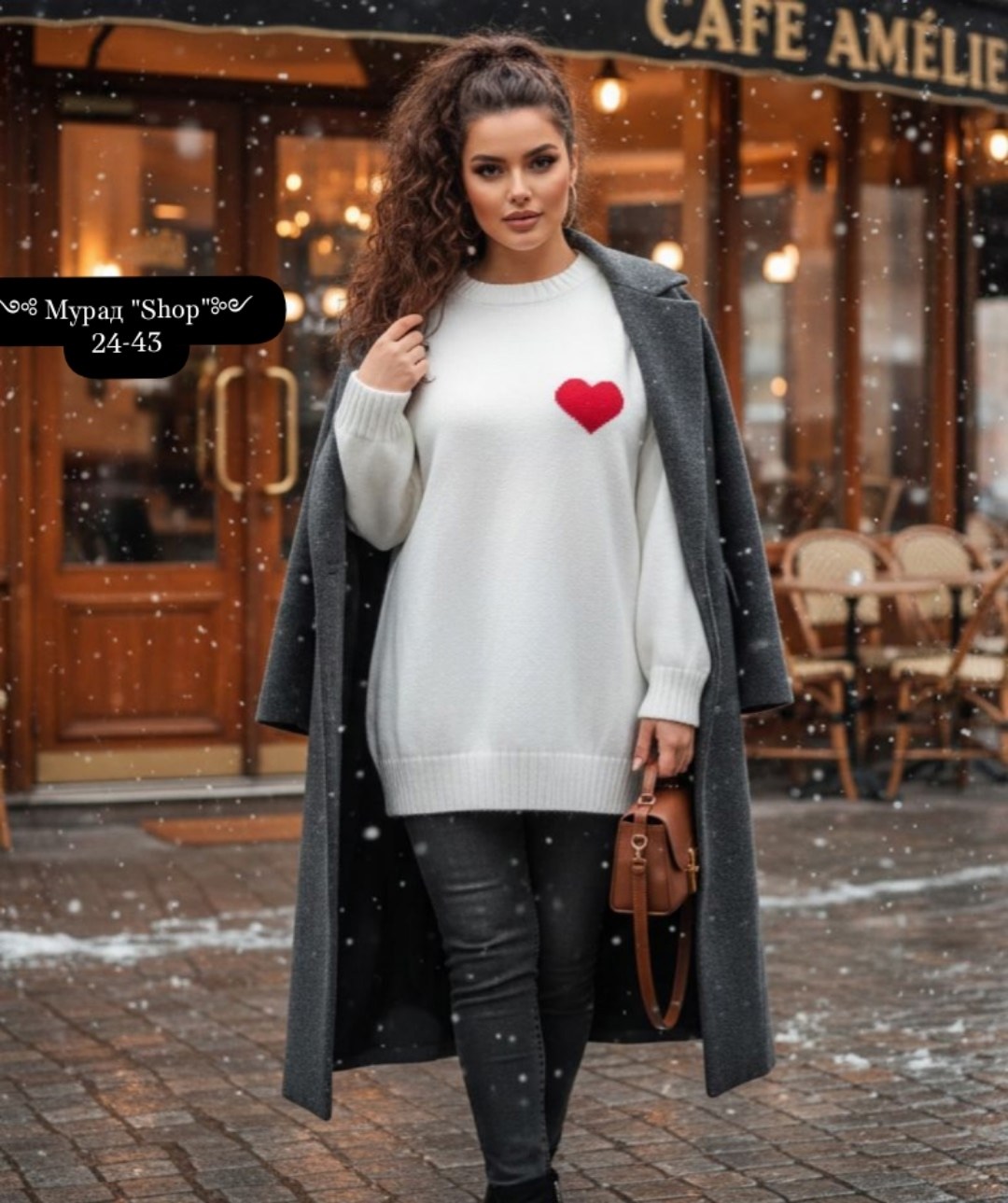 свитер оверсайз с сердцами,кофта женская,свитер с сердечками с кашемира свободного кроя,джемпер женский,женский свитер