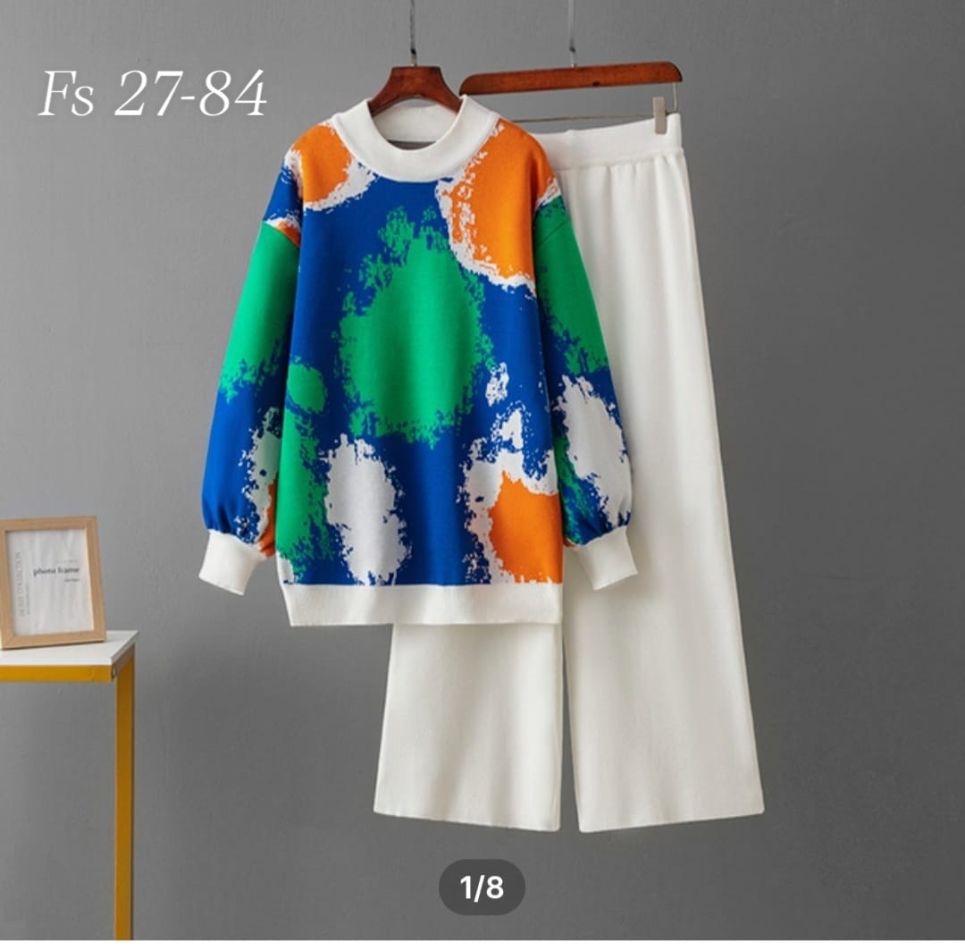 трикотажные костюмы,костюм с принтом,женские костюмы,костюм вязаной,костюм брючный трикотажный