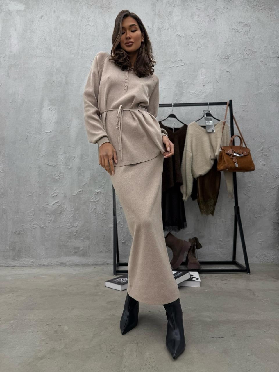 трикотажный костюм с юбкой офис вязаный,трикотажный костюм с юбкой,стильный женский трикотажный костюм с юбкой,трикотажный костюм,женский трикотажный костюм с юбкой