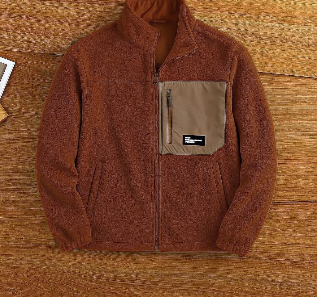 флисовая куртка,кофта флисовая,куртка теплая,флисовая толстовка,мужская модная флисовая куртка с воротником-стойкой