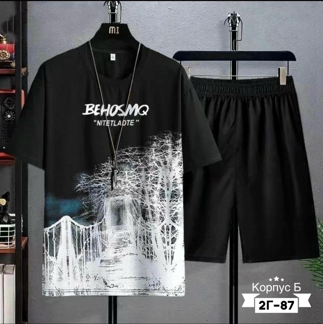 комплект одежды moocie,футболки комплект,костюм спортивный мужской,футболка и шорты комплект,одежда мужская