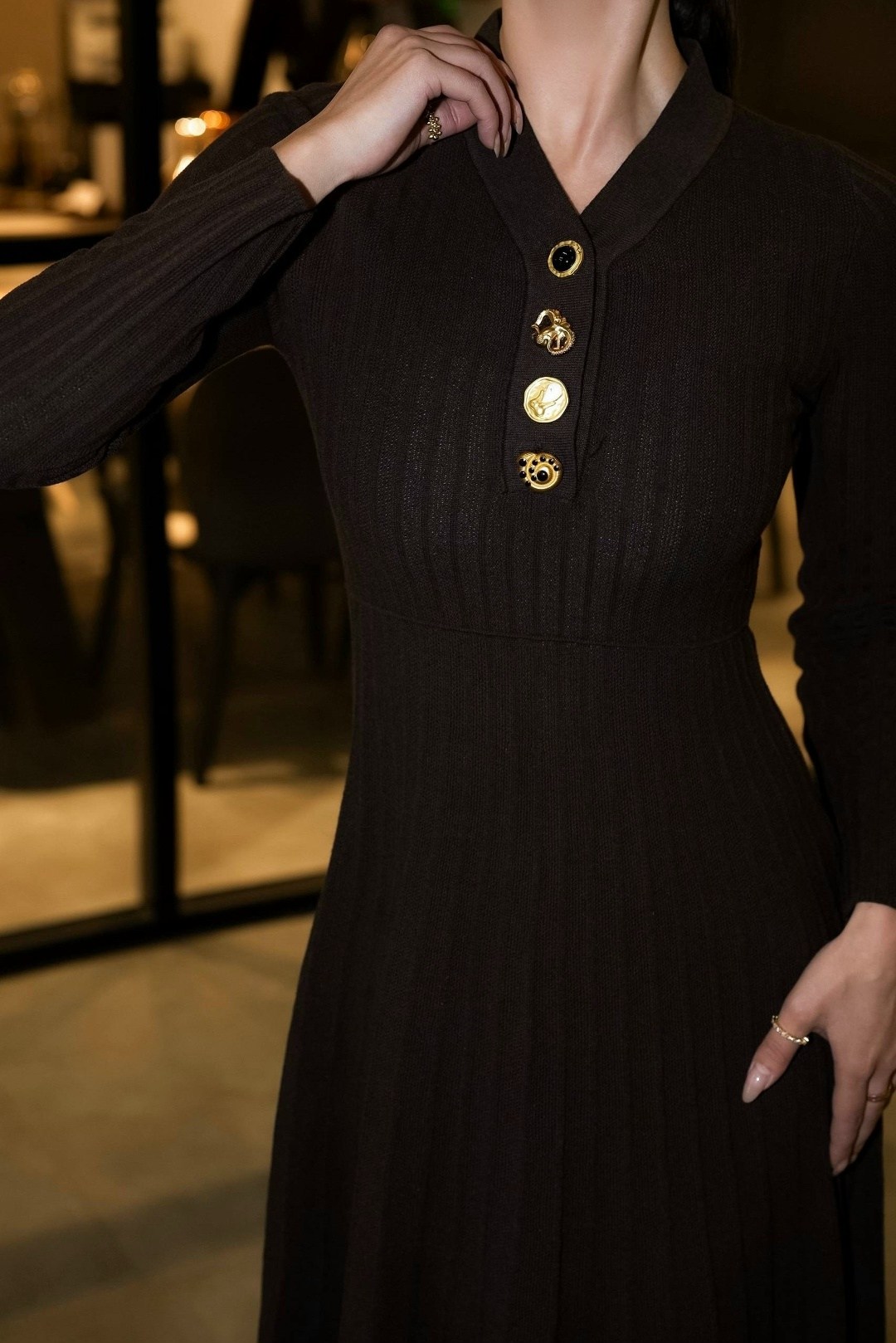 трикотажное платье,платье женское черное,платье черное,платье длинное,платье