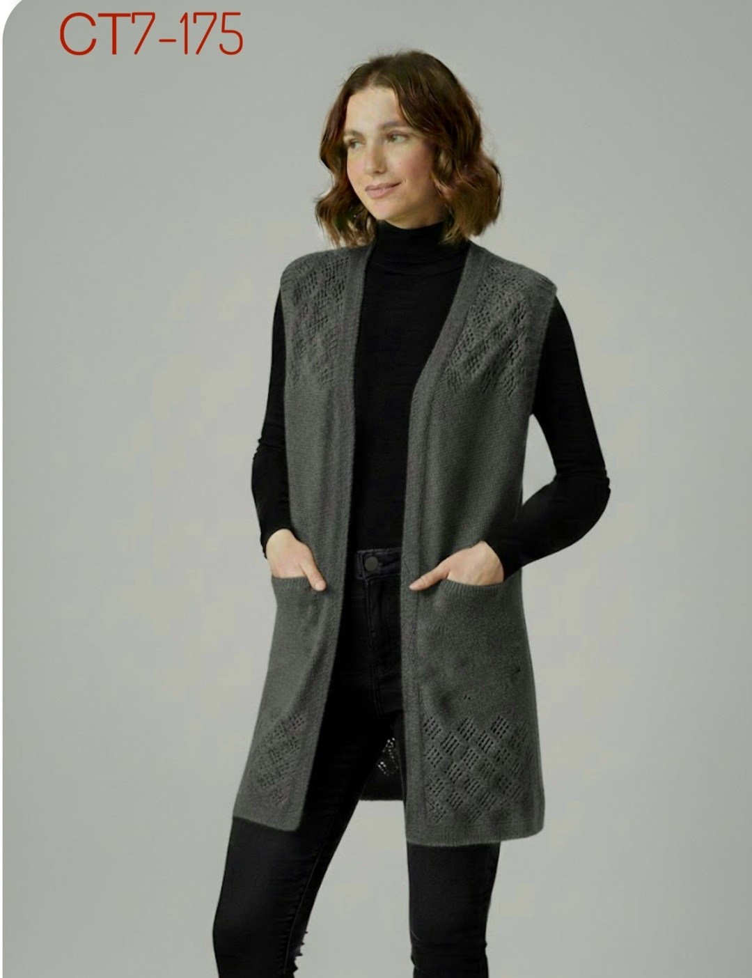 жилет женский удлиненный,женский вязаный жилет,жилет вязаный женский удлиненный,вязаный удлиненный жилет,длинный вязаный жилет