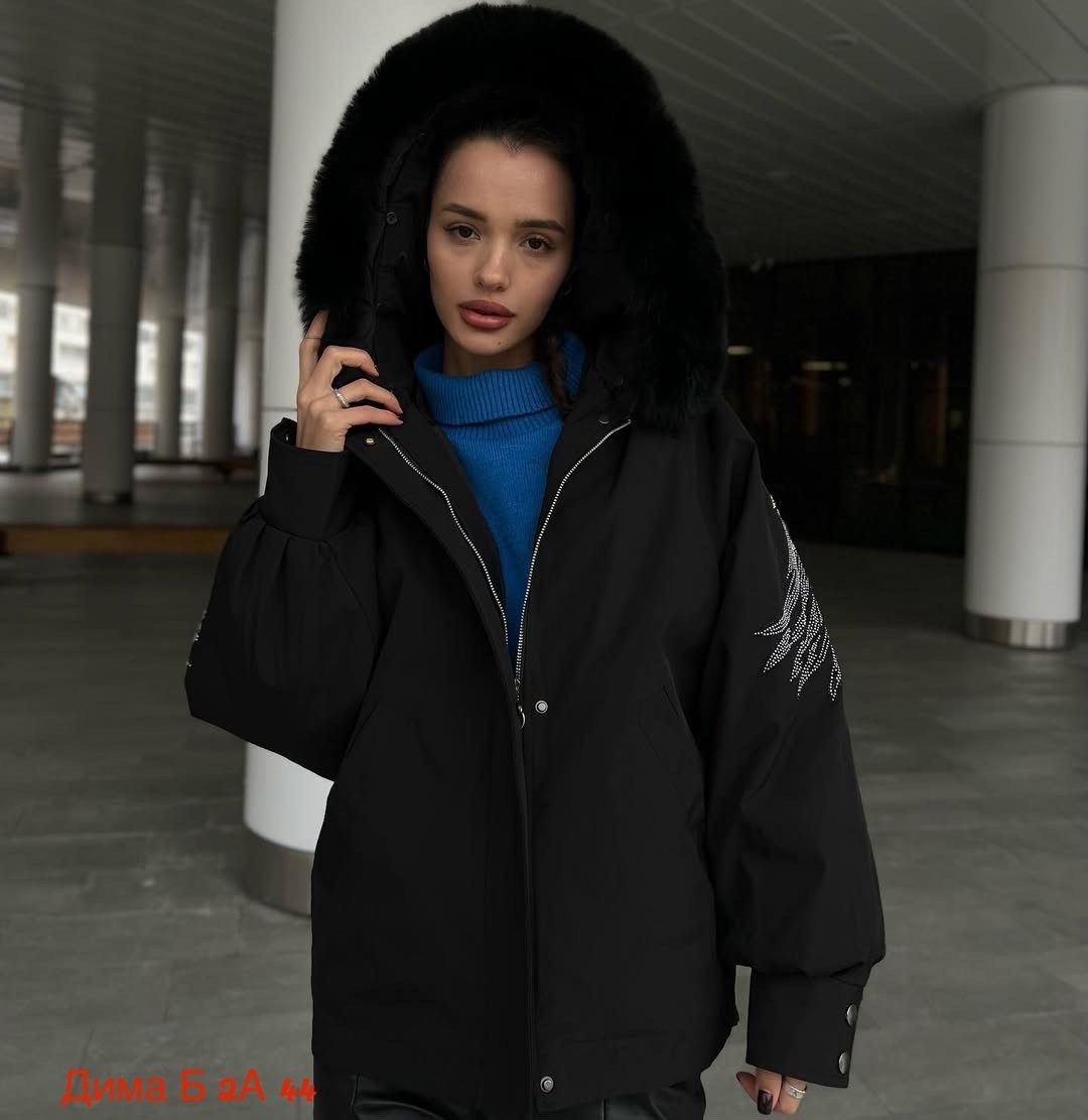 куртка бомбер,парка бомбер с мехом песца,куртка женская бомбер,куртка зимняя,куртка с крыльями на спине