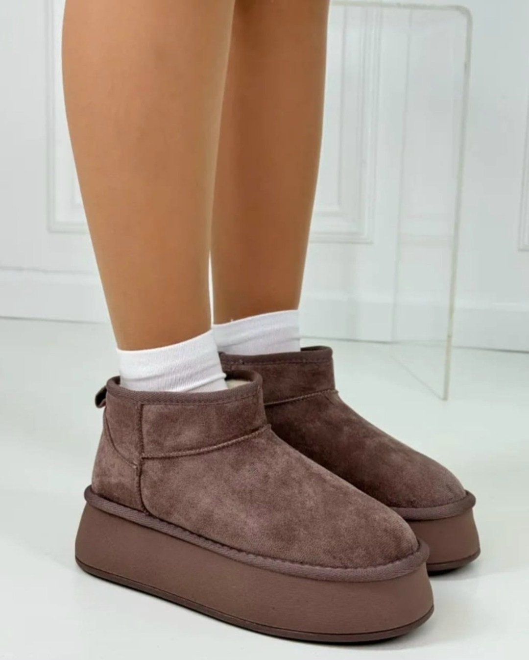 ,угги женские,угги,угги зимние укороченные на платформе натуральная замша,замшевые угги