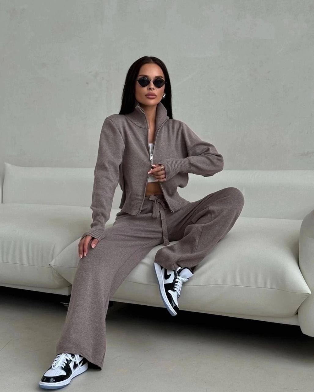 костюм двойка кашемир,стильные костюмы,костюм кашемир,трикотажный костюм,кашемировый костюм женский