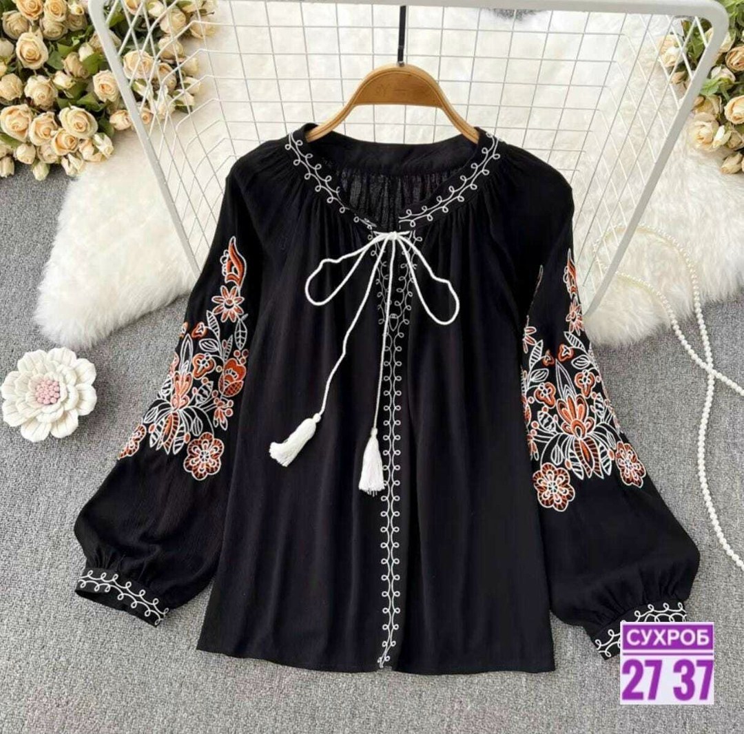 блузка в стиле бохо,женская блузка с вышивкой,модная вышивка на блузках,блузка с вышивкой,блузка стильная