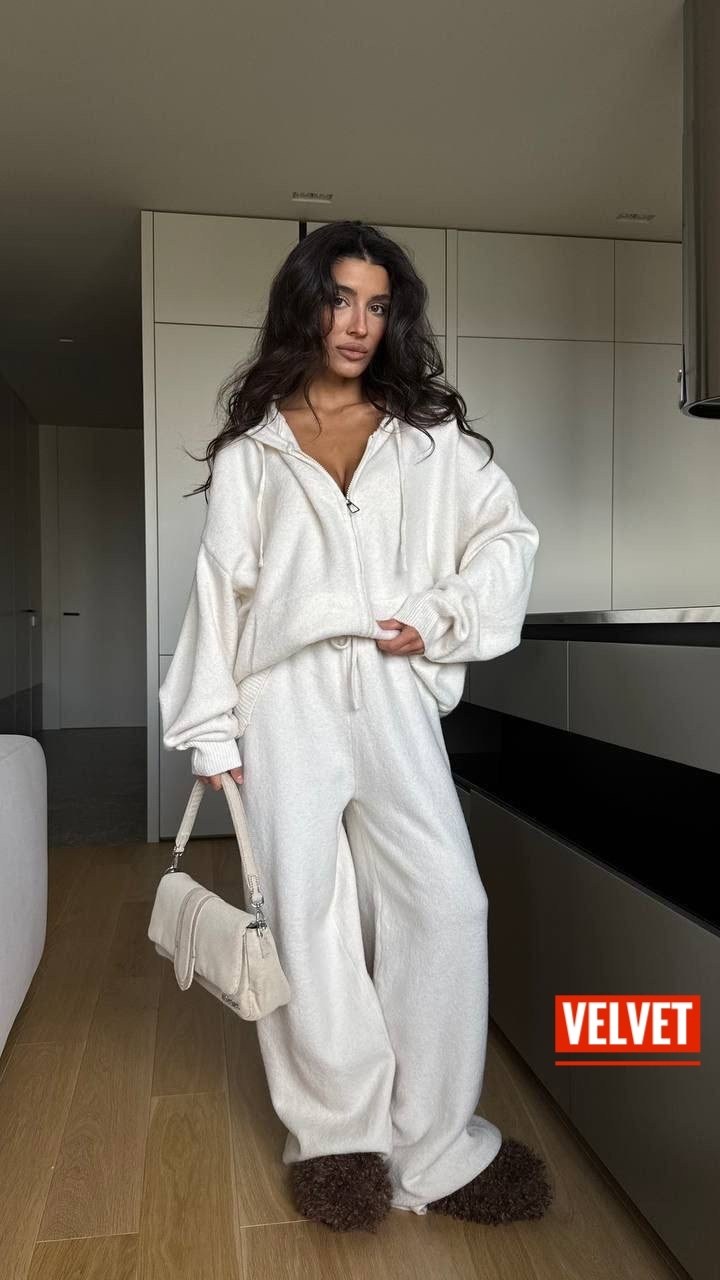 костюм молочный,женский костюм,костюм двойка кашемир,белый женский костюм,спортивный костюм