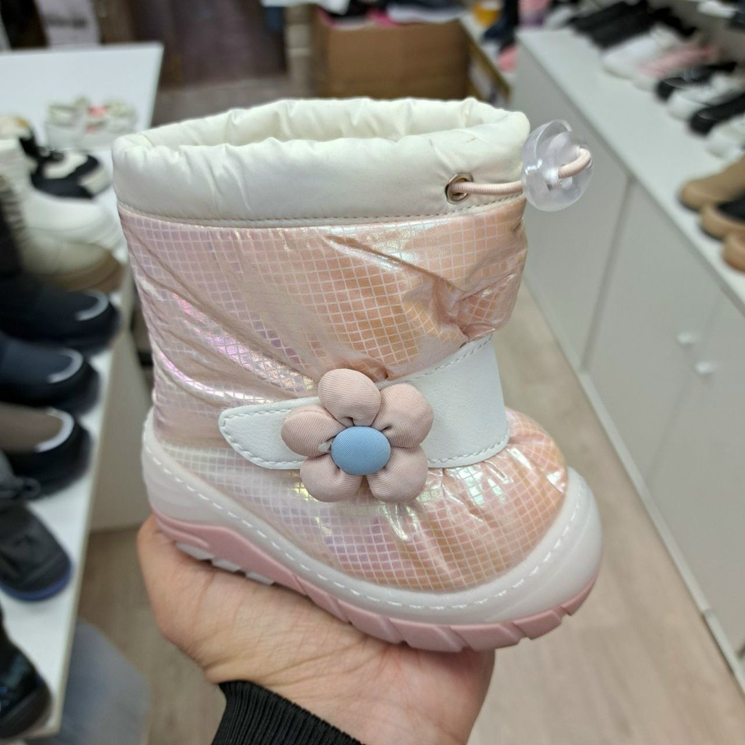 ,дутики детские kapika 1312д-1 цв.сиреневый р.28 ru,дутики детские,сапоги зимние детские,дутики детские зимние