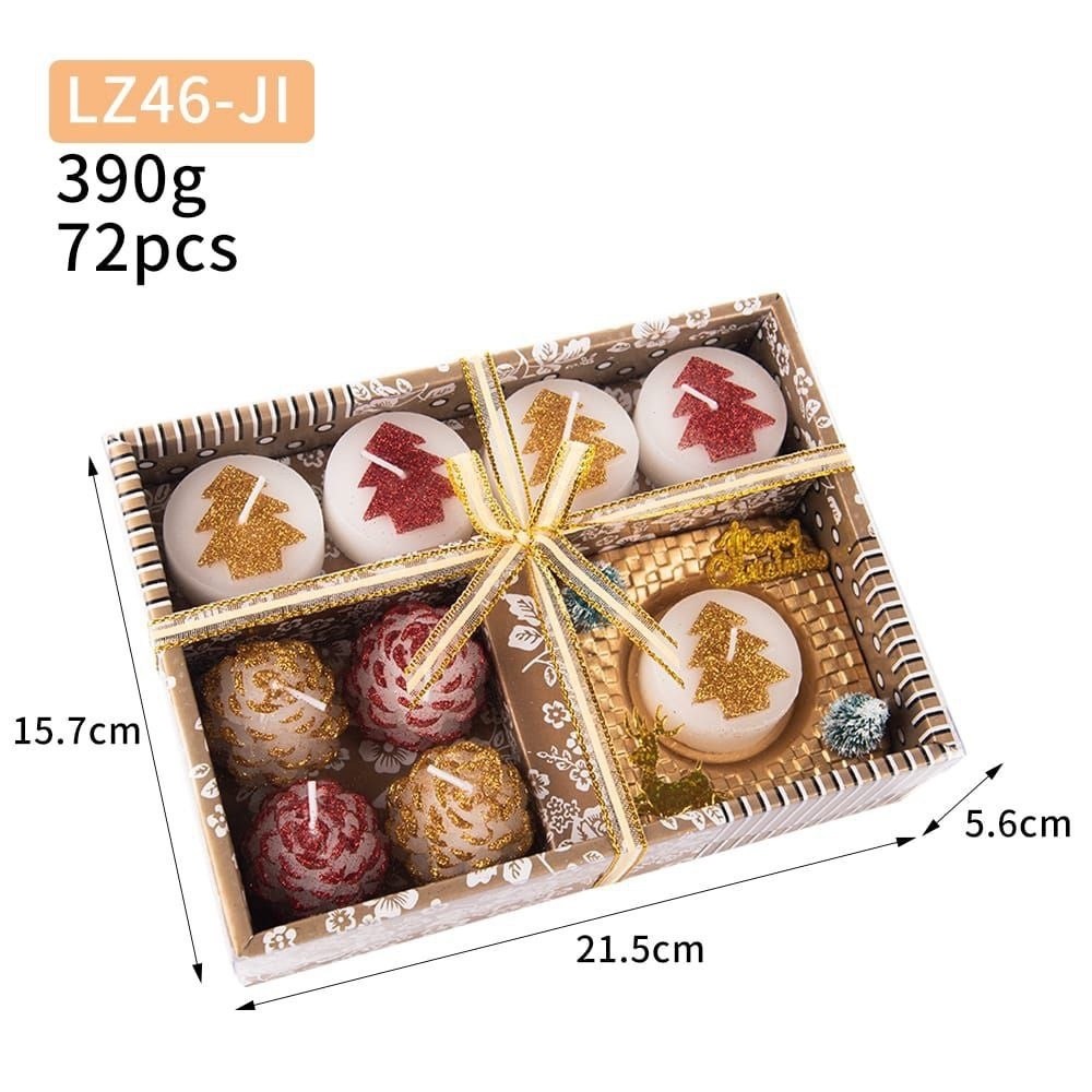 набор новогодних свечей,набор свеча,набор новогодних свечей 6 шт,набор новогодний,подарочные упаковки