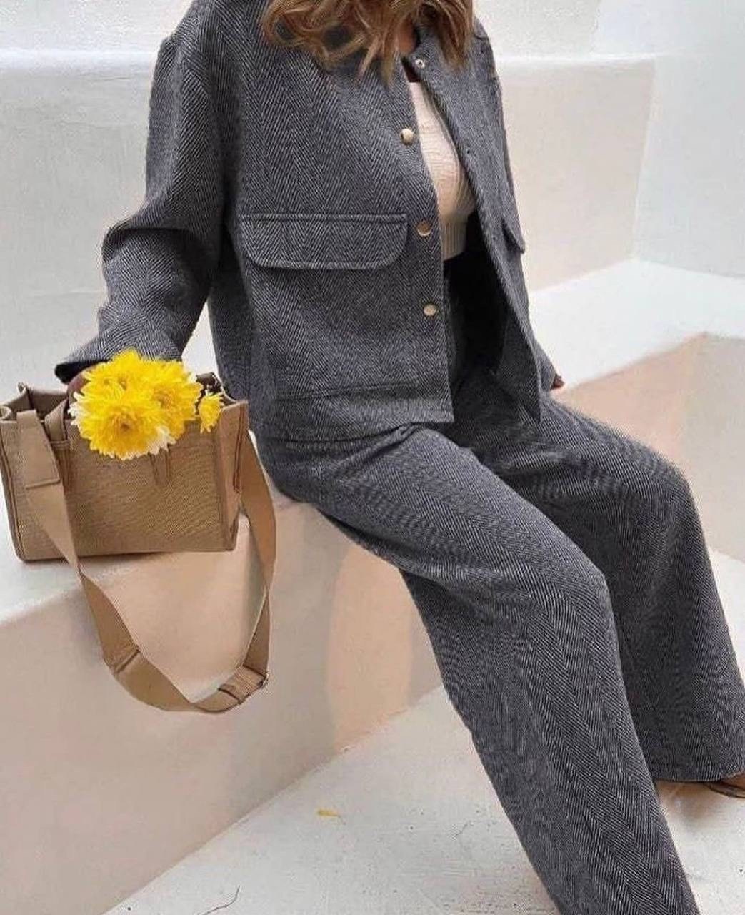 женский костюм ткань кашемир,женский костюм двойка ткань кашемир,костюм брючный двойка женский,жакет с шерстью,костюм из кашемира "ёлка"