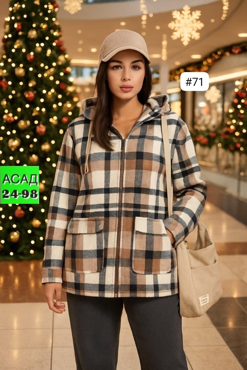 женская кофта,кардиган,кофта кардиган,рубашка клетку с капюшоном,женская рубашка