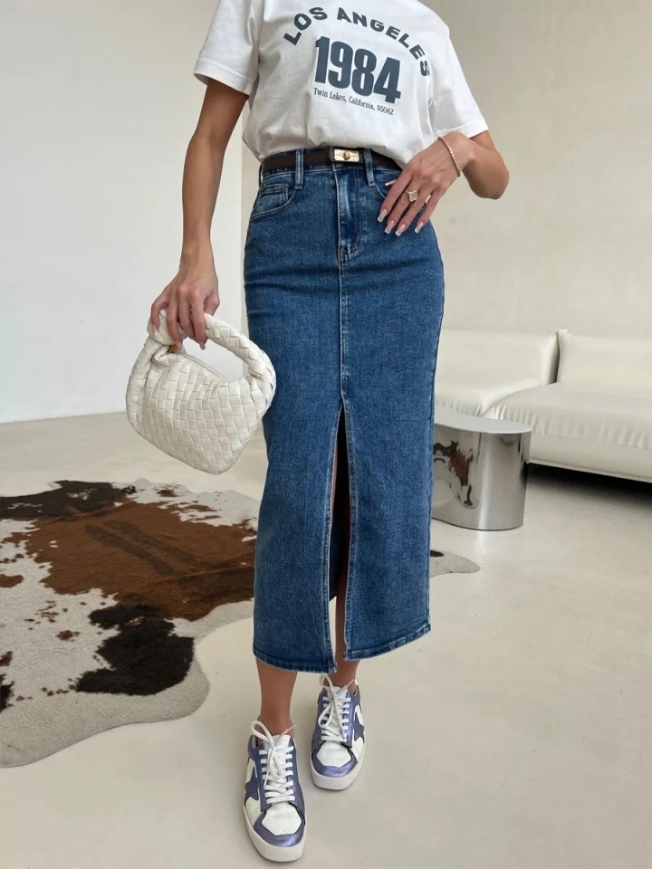 джинсовая юбка,джинсовая длинная юбка,юбка женская джинсовая,джинсовая юбка миди,юбка джинсовая макси