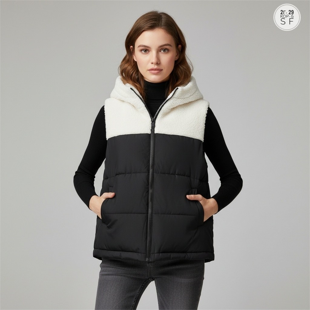 жилет утепленная,женский утепленный жилет,жилет женский,жилетка женская утепленная,жилетка с капюшоном
