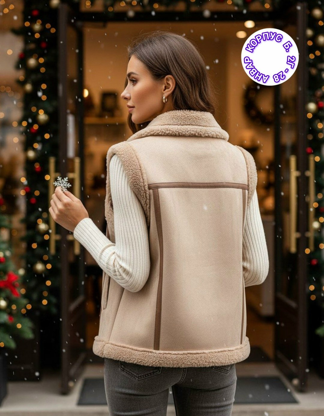жилетка дубленка утепленная меховая арт.486522,жилет дублёнка цельная из натурального меха,жилет из дубленочной овчины,жилетка дубленка утепленная меховая onesize skara,жилета дубленка утепленная мехо