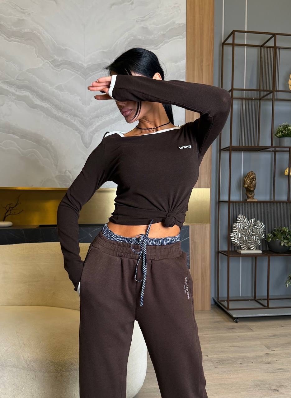 брюки теплые с начесом,брюки из трикотажа,брюки женские,коричневые брюки женские,спортивные женские брюки