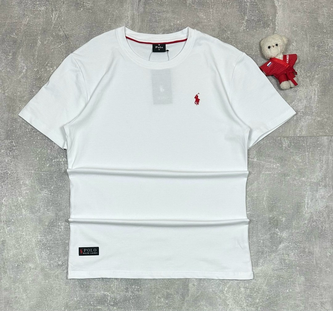 мужская футболка белая,футболки для мужчин,мужская футболка,polo ralph lauren футболка