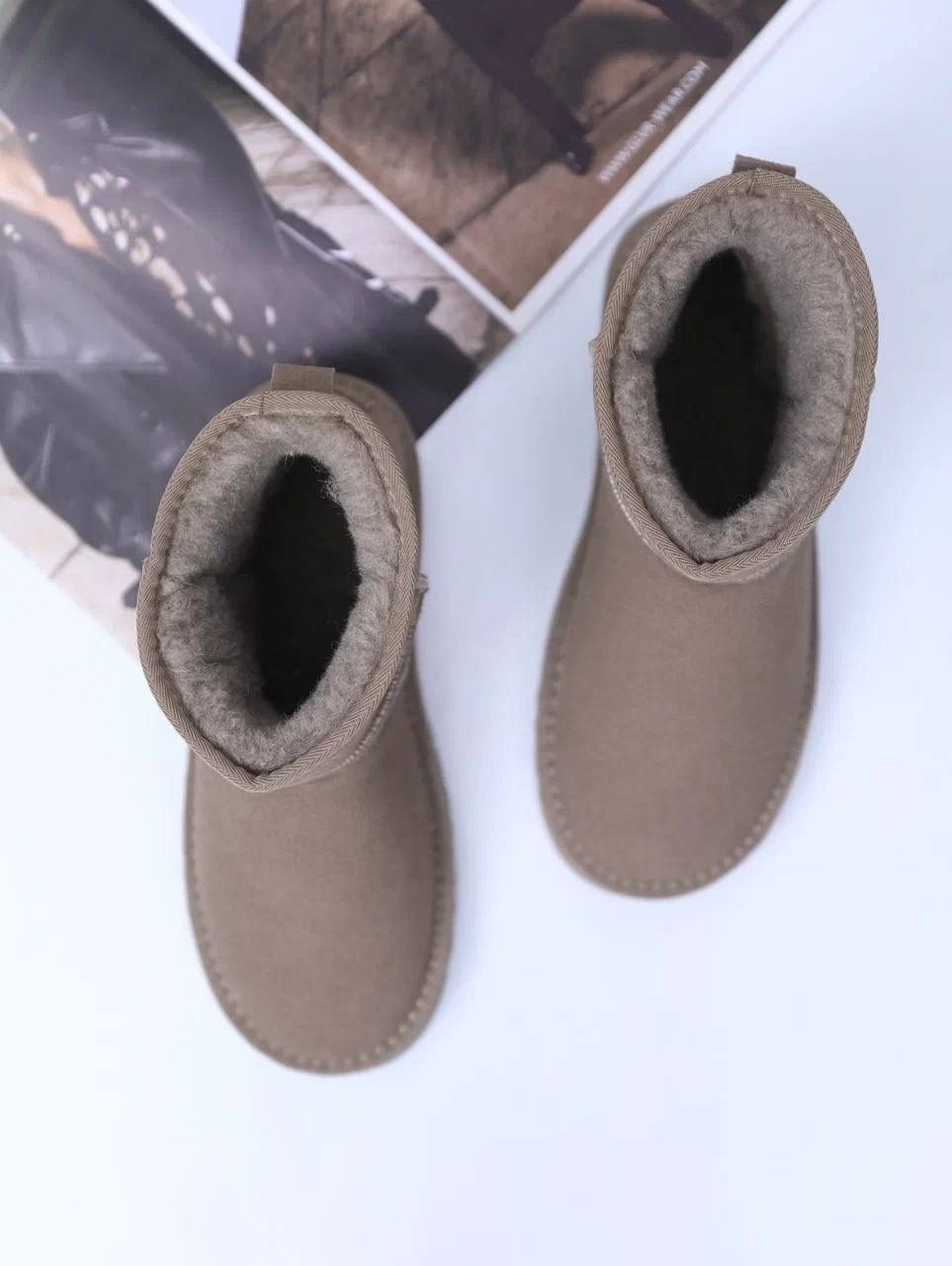 детские зимние ботинки из коровьей замши,,короткие сапоги,зимние угги для малышей, зимняя