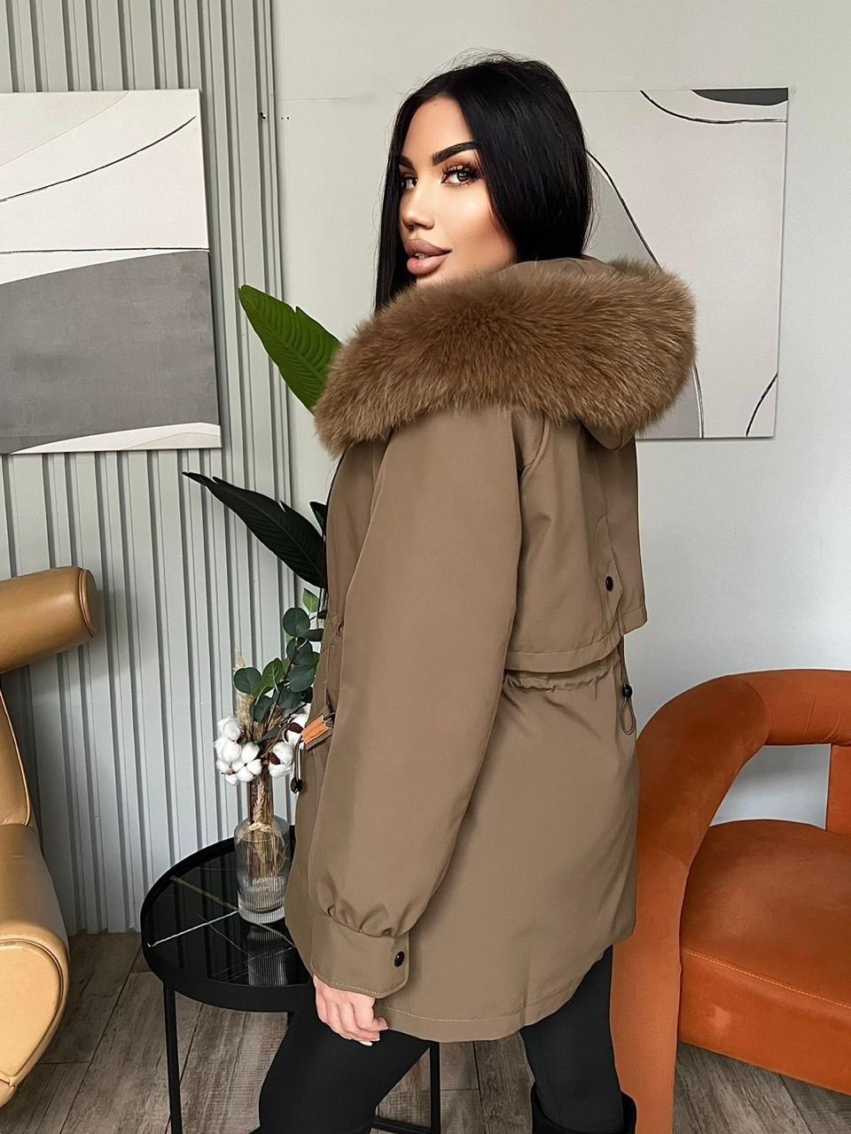 женская парка,парка женская с натуральным мехом,парка с мехом,зимняя одежда,пуховик женский
