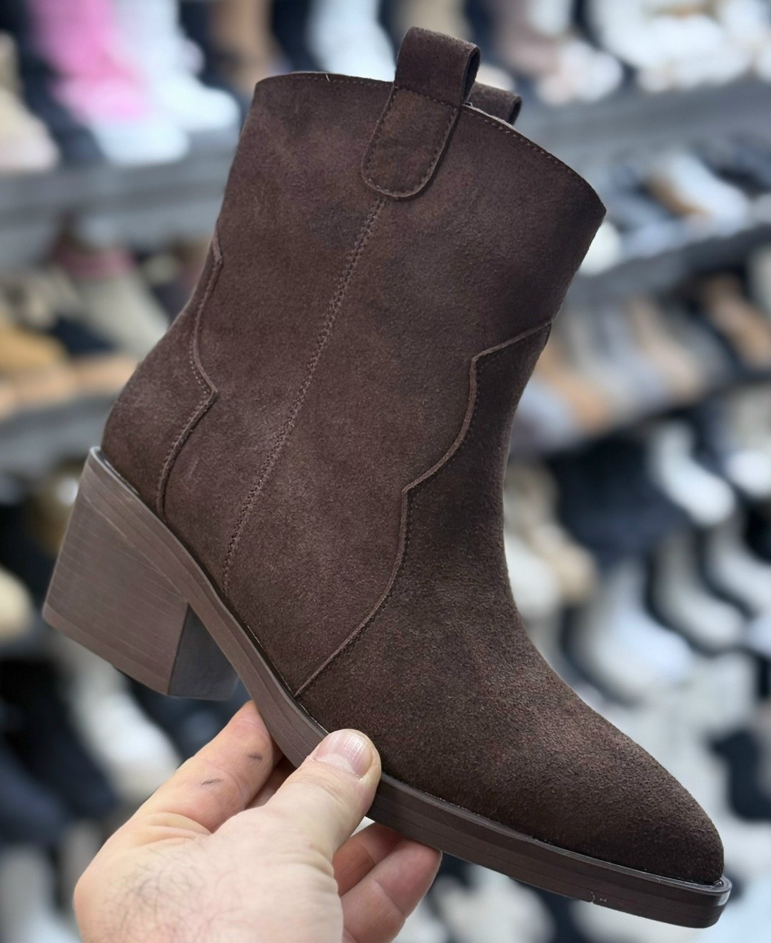 деми замшевые полусапоги,полусапоги,,казаки замшевые эконика, женская