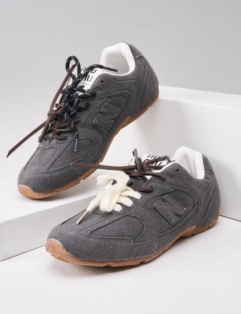 кроссовки new balance,,кроссовки,замшевые кроссовки,new balance x miu miu 530 sl suede ecru