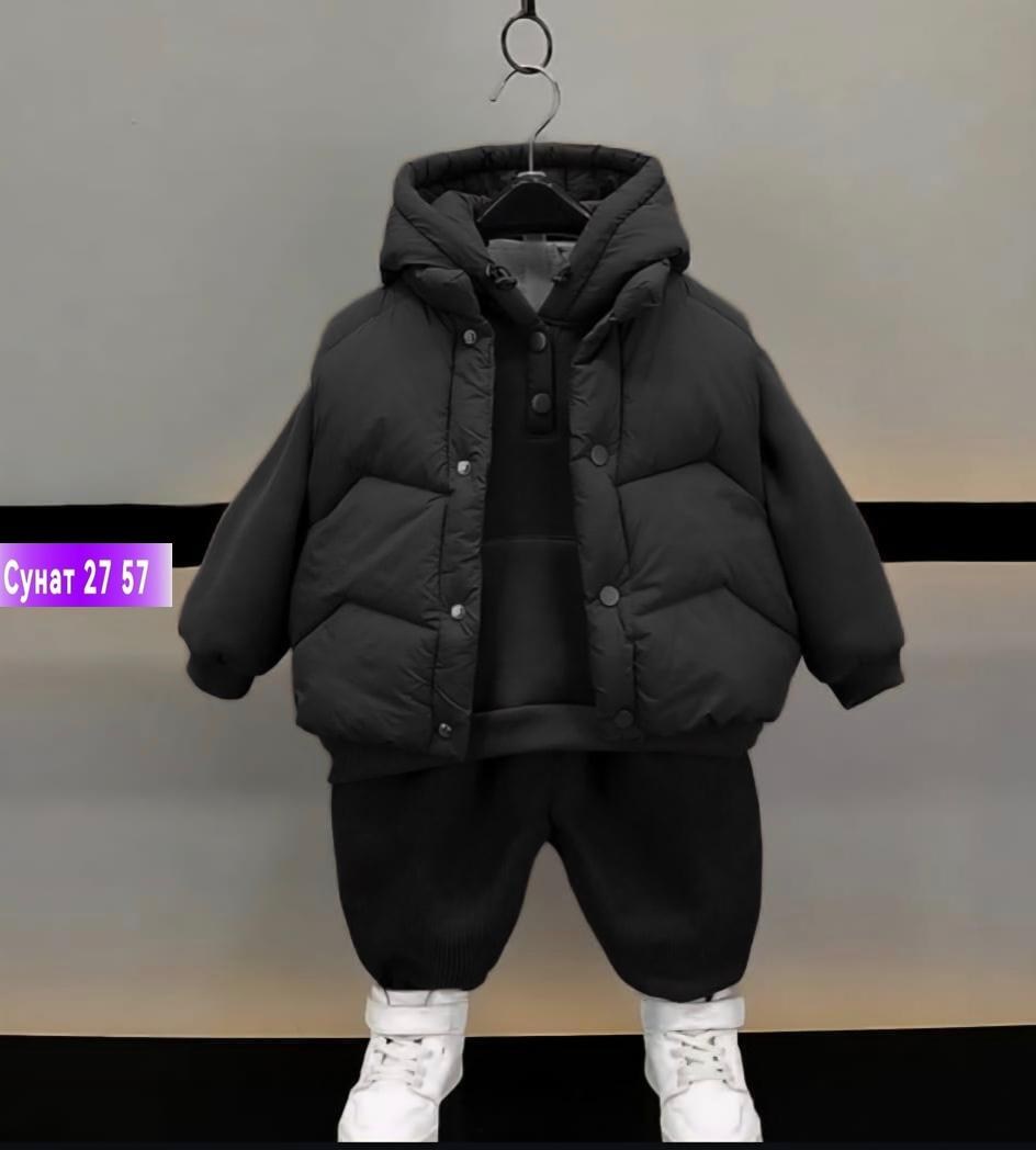 костюм теплый,костюм теплый детский,костюм тройка детский теплый,детский спортивный костюм утепленный с жилеткой shaomao,детские комплекты