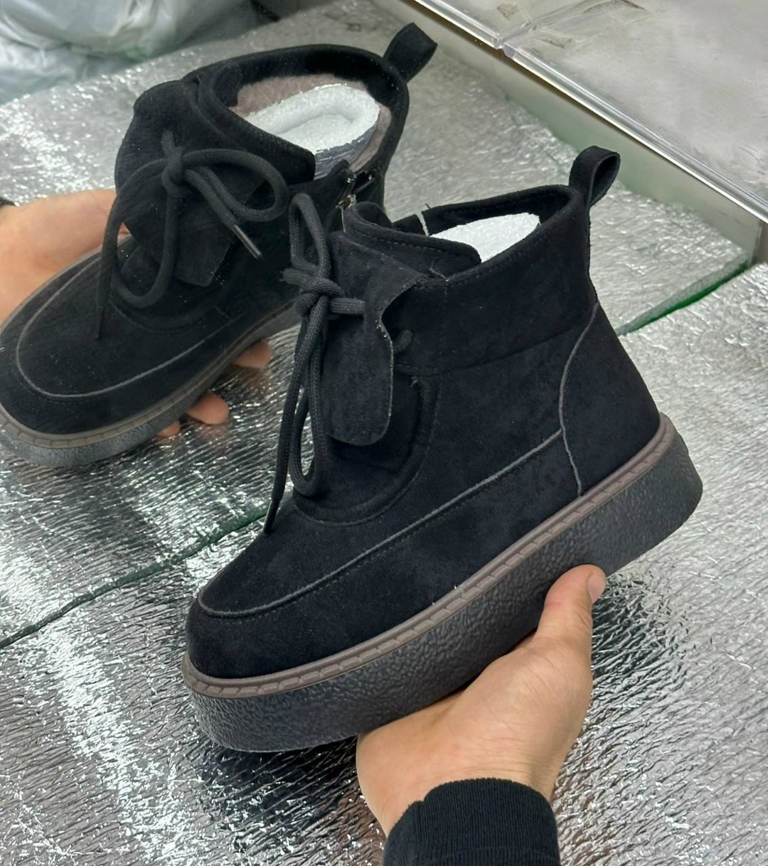 женские зимние ботинки,,зимняя женская , женская,женские зимние угги с шнурками