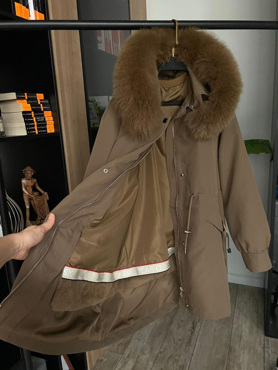 женская парка,парка женская с натуральным мехом,парка с мехом,зимняя одежда,пуховик женский