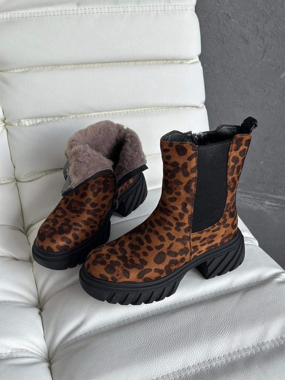 ,леопардовые ботинки,леопардовые челси, женская,модные ботильоны