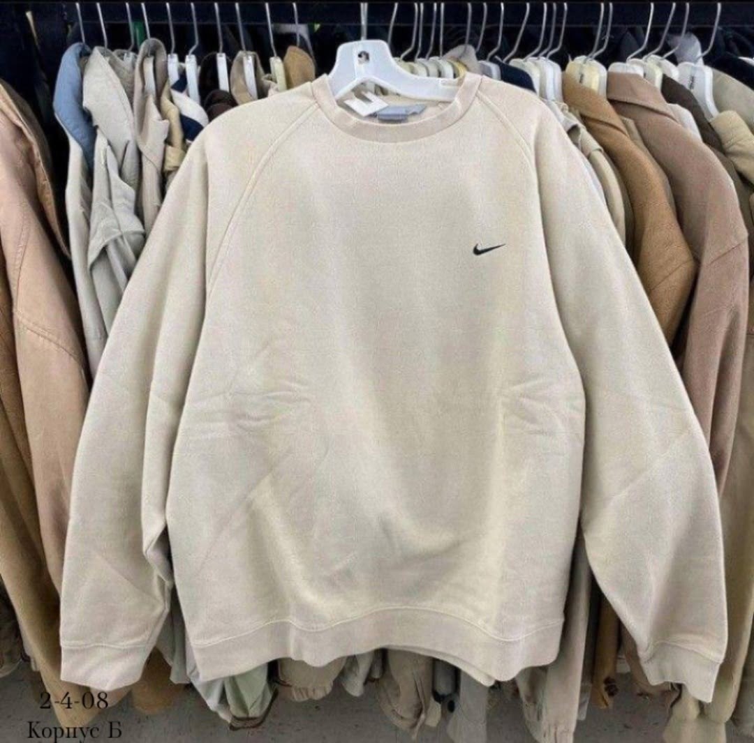 свитшот женская,бежевый свитшот,мешковатая одежда,nike sweatshirt